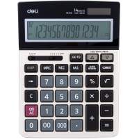 Калькулятор настольный Deli E1672C серебристый 14-разр.