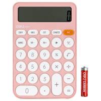 Калькулятор настольный Deli EM124PINK розовый 12-разр.