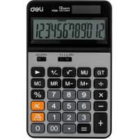 Калькулятор настольный Deli EM350 серебристый металлик 12-разр.