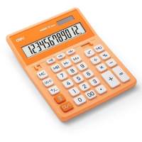 Калькулятор настольный Deli EM888A-OR оранжевый/белый 12-разр.