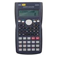 Калькулятор научный Deli ED82MS темно-синий 10+2-разр.