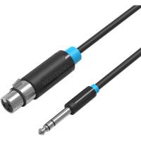 Кабель Vention аудио Jack 6.5 M/XLR F - 1.5м [BBEBG]