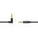 Кабель Vention аудио Jack 3,5 mm M/Jack 3,5 mm M угол 90  - 1м Черный [BAKBF-T]