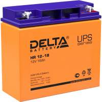 Аккумуляторная батарея/ Battery Delta HR 12-18, voltage 12V, capacity 18Ah, 181х77х167mm