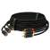 Кабель GCR 3.0m аудио 3 х RCA / 3 х RCA , GOLD, черный, GCR-51821 [GCR-51821]