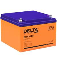 Аккумуляторная батарея/ Battery Delta DTM 1226, voltage 12V, capacity 26Ah, 166х175х125mm