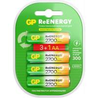 Аккумулятор GP 270AAHC3/1RGY-2CRCB4 32/320 AA NiMH 2700mAh (промо:3+1) (4шт)