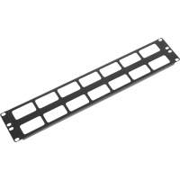 Кабельный органайзер горизонтальный ЦМО ГКО-О-2-9005 двухсторонний окна 2U шир.:19