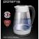 Чайник электрический Polaris PWK 1704CGL Diamond 1.7л. 2200Вт белый/черный корпус: стекло/пластик (PWK 1704CGL)