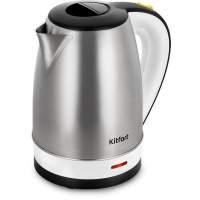 Чайник электрический Kitfort КТ-6654 1.7л. 1800Вт нержавеющая сталь/черный корпус: нерж.сталь/пластик
