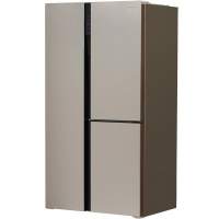 Холодильник Hyundai CS6073FV 3-хкамерн. шампань стекло инвертер