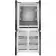 Холодильник Weissgauff WCD 450 Bru Steel Glass NoFrost Inverter 3-хкамерн. сталь мат.