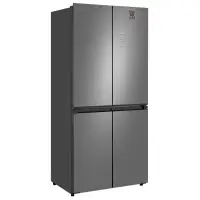 Холодильник Weissgauff WCD 450 Bru Steel Glass NoFrost Inverter 3-хкамерн. сталь мат.