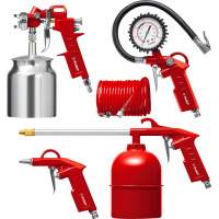 Краскораспылитель Зубр MS-5G 160л/мин соп.:1.5мм бак:0.6л красный