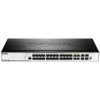 Сетевой коммутатор/20-Port 100/1000 SFP ports + 4 Combo 10/100/1000BASE-T/SFP ports + 4-Port 10G SFP+, L2 Management Switch