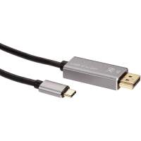 Кабель-адаптер USB Type-Cm - DP1.4v (m) 8K@60Hz, 1.8m , Alum Shell,VCOM [CU480MC-1.8M]