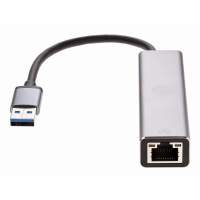 Переходник / Переходник USB 3.0 -->RJ-45 1000Mbps+3 USB3.0, Aluminum Shell, 0.2м VCOM <DH312A>