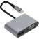 Адаптер USB Type-Cm-VGA, HDMI 4k*30Hz, USB3.0, PD, Audio, iOpen (Aopen/Qust)[ACU4511]