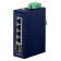 коммутатор / PLANET IGS-510TF IP30 Compact size 4-Port 10/100/1000T + 1-Port 100/1000X SFP Gigabit Ethernet Switch (-40~75 degrees C, dual 9~48V DC/24V AC)