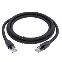 GCR Патч-корд прямой 7.5m UTP кат.6, черный, 24 AWG, ethernet high speed, RJ45, T568B, GCR-52535