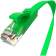 GCR Патч-корд PROF плоский прямой 7.5m, UTP медь кат.6, зеленый, 30 AWG, GCR-LNC625-7.5m, ethernet high speed 10 Гбит/с, RJ45, T568B