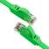 GCR Патч-корд PROF плоский прямой 7.5m, UTP медь кат.6, зеленый, 30 AWG, GCR-LNC625-7.5m, ethernet high speed 10 Гбит/с, RJ45, T568B