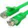 GCR Патч-корд PROF плоский прямой 7.5m, UTP медь кат.6, зеленый, 30 AWG, GCR-LNC625-7.5m, ethernet high speed 10 Гбит/с, RJ45, T568B
