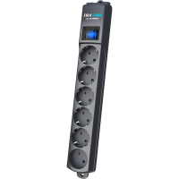 Сетевой фильтр Pilot S Max (5 евро + 1GP), 15А/3.5кВа, автомат, 7 м, графит/ Surge protector Pilot S Max (5 euros + 1GP), 15A/3.5kVA, automatic, 7 m, graphite