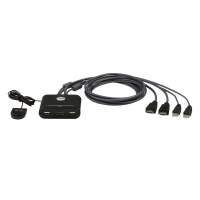Переключатель 2-Port USB FHD HDMI KVM Switch [CS22HF]
