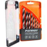 Набор сверл Patriot Набор сверл по дереву спиральные (815010103) по дереву (8пред.) для дрелей/перфораторов