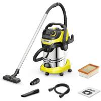 Строительный пылесос Karcher WD 6 P S V-30/8/35/T (YSY) 1300Вт (уборка: сухая/сбор воды) желтый