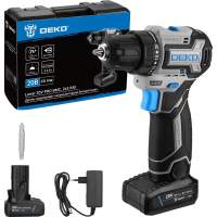 Дрель-шуруповерт Deko Loner 20V PRO аккум. патрон:быстрозажимной (кейс в комплекте) (085-1010)
