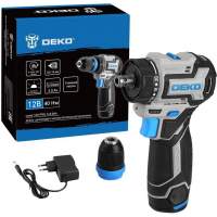 Дрель-шуруповерт Deko Loner 12V Pro аккум. патрон:быстрозажимной (кейс в комплекте) (085-1121)