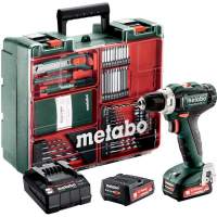 Дрель-шуруповерт Metabo PowerMaxx BS 12 Set аккум. патрон:быстрозажимной (кейс в комплекте) (601036870)
