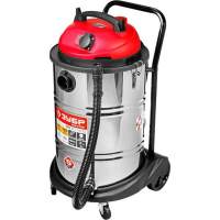 Строительный пылесос Зубр ПУ-60-1400 М4 1400Вт (уборка: сухая/влажная) серый