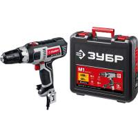 Дрель-шуруповерт Зубр ДШ-М1-400-2 К 400Вт патрон:быстрозажимной (кейс в комплекте)