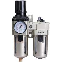 Блок подготовки для пневмоинструмента Fubag FRL 3000 серебристый