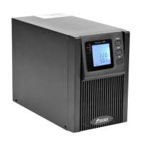 ИБП POWERMAN Online 1000, LCD, двойного преобразования, 1000ВА, 900Вт, 4 штуки IEC320 С13 с резервным питанием, USB, RS232, слот SNMP, разъем EPO, батарея 12В 9Ач 2 шт., 1 кабель для нагрузки C13/C14, 144 х 209 х 293 мм., 9.16кг./ UPS POWERMAN Online 1000