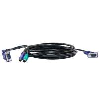 Кабель / DKVM-CB/1.2M/B1 KVM Cable with VGA and 2xPS/2 connectors for DKVM-4K/B, 1.2m