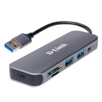 Концентратор D-Link DUB-1325 USB3.0 Hub, 2xUSB3.0 + USB-C, SD/microSD Card Reader [DUB-1325/A2A]