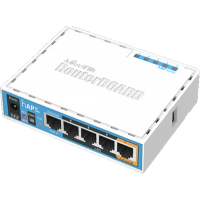 Маршрутизатор/hAP ac lite Dual-Concurrent 2.4/5GHz AP, 802.11ac, Five Ethernet ports, PoE-out on port 5, USB for 3G/4G support