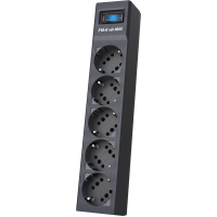 Сетевой фильтр Pilot SG 5 розеток (GP с заземлением), 15А/3.3кВа, автомат, 7 м, графит/ Surge protector Pilot sG-Max 5 outlets (GP), 15А/3.3 kVt, automatic circuit-breaker, 7 m, gfaphite
