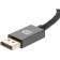 Кабель-переходник DP - HDMI-F 0.2m , серый металлик, оплетка, 4K@60Hz, Telecom (TA560)