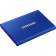 Внешние HDD и SSD Samsung External SSD T7, 1000GB, Type-C, USB 3.2 Gen2, R/W 1050/1000MB/s, 85x57x8mm, Indigo Blue [MU-PC1T0H/WW]