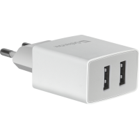 Сетевое З/У Defender UPA-22 белый, 2xUSB, 2.1А [83580]