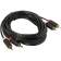 Кабель Vention аудио 2RCA M/2RCA M - 3м Чёрный [BCMBI]