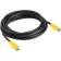 Кабель GCR 1.5m HDMI версия 1.4, черный, желтые коннекторы, OD7.3mm, 30/30 AWG, позолоченные контакты, Ethernet 10.2 Гбит/с, 3D, 4K GCR-HM340-1.5m, экран [GCR-HM340-1.5m]