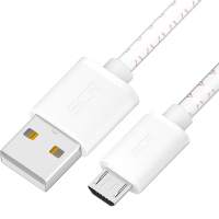 Кабель GCR 1.5m MicroUSB, бело-розовый, белые коннекторы, быстрая зарядка, 28/24 AWG, GCR-54451 [GCR-54451]