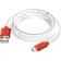 Кабель GCR 3.0m MicroUSB, белый, красные коннекторы, быстрая зарядка, 28/24 AWG, GCR-53218 [GCR-53218]