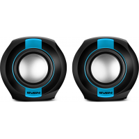 Компьютерная акустическая система Sven 150, чёрный-синий, USB,  мощность 2x2,5 Вт(RMS) [SV-013509]